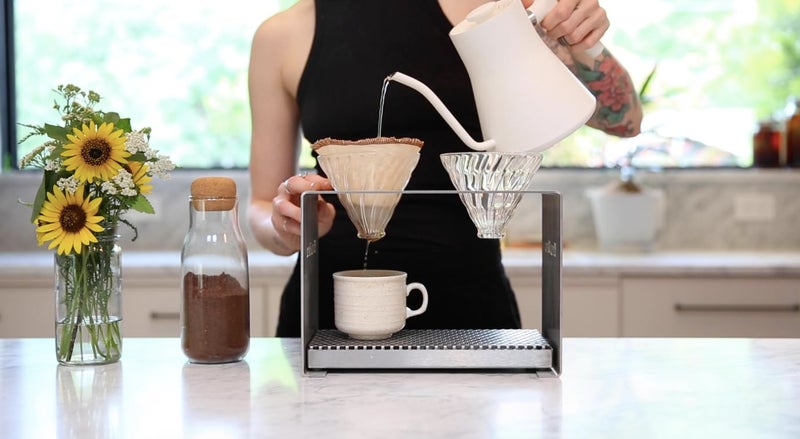 CoffeeSock Reusable Filters Made To Fit Hario v60-02 Style - GOTS Certified Organic Cotton Reusable Coffee Filters,Natural (V60-02) - Image 4